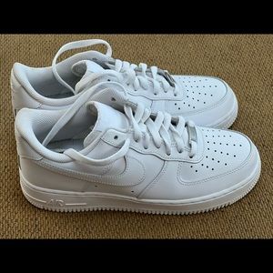 Nike Air Force ones, never worn outside